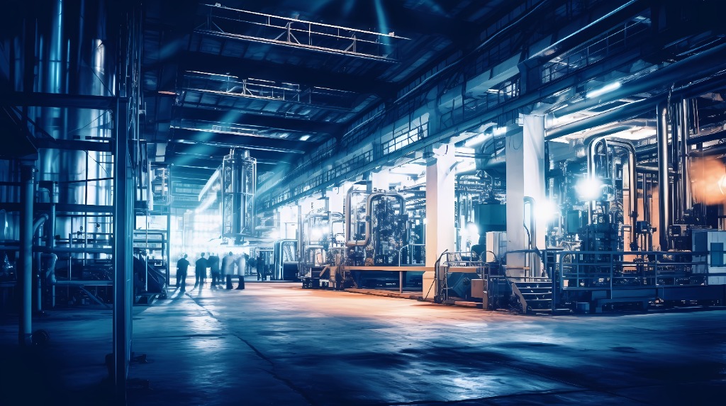 Ambiente industrial moderno